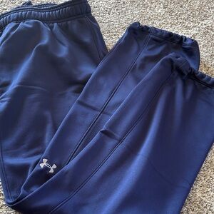 Under Armour Navy Blue Coldgear Pants with Logo